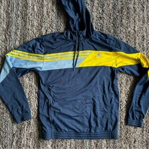 Blue/Yellow Adidas Qzip Activewear Pullover XL